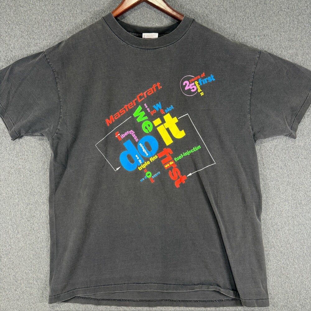 Vintage 1992 MasterCraft Boats 25th Anniversary T-Shirt XL Hanes